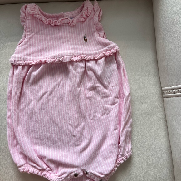 Ralph Lauren Pink Striped Diaper Cover - Picture 1 of 4